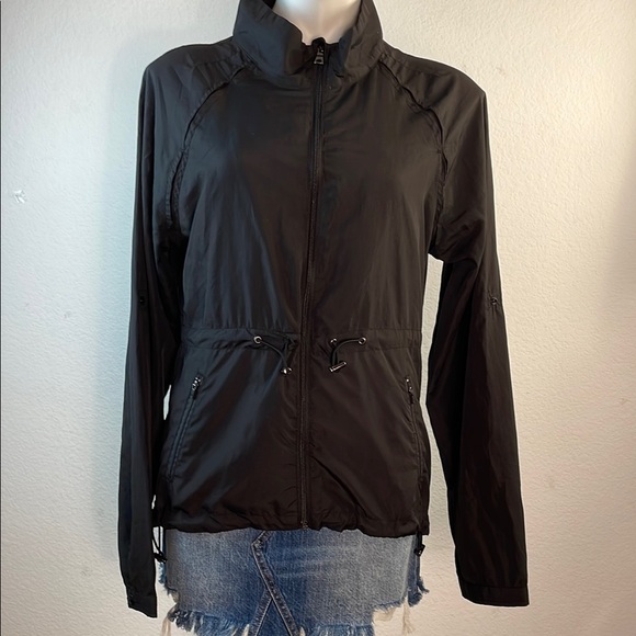 Colosseum Black Utility Jacket with Stand-Up Collar and Adjustable Waist L - Picture 1 of 10
